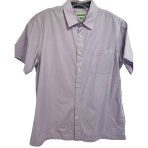 Cariloha Mens Sz XL Violet Striped Cotton/Bamboo Blend Button Up Shirt (P12) EUC